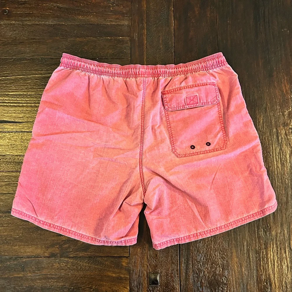 Vineyard Vines Island Trunks- Dusty Coral Red Pull-On 7in Shorts